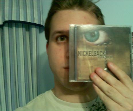 nickelback album cover. I own a Nickelback album.